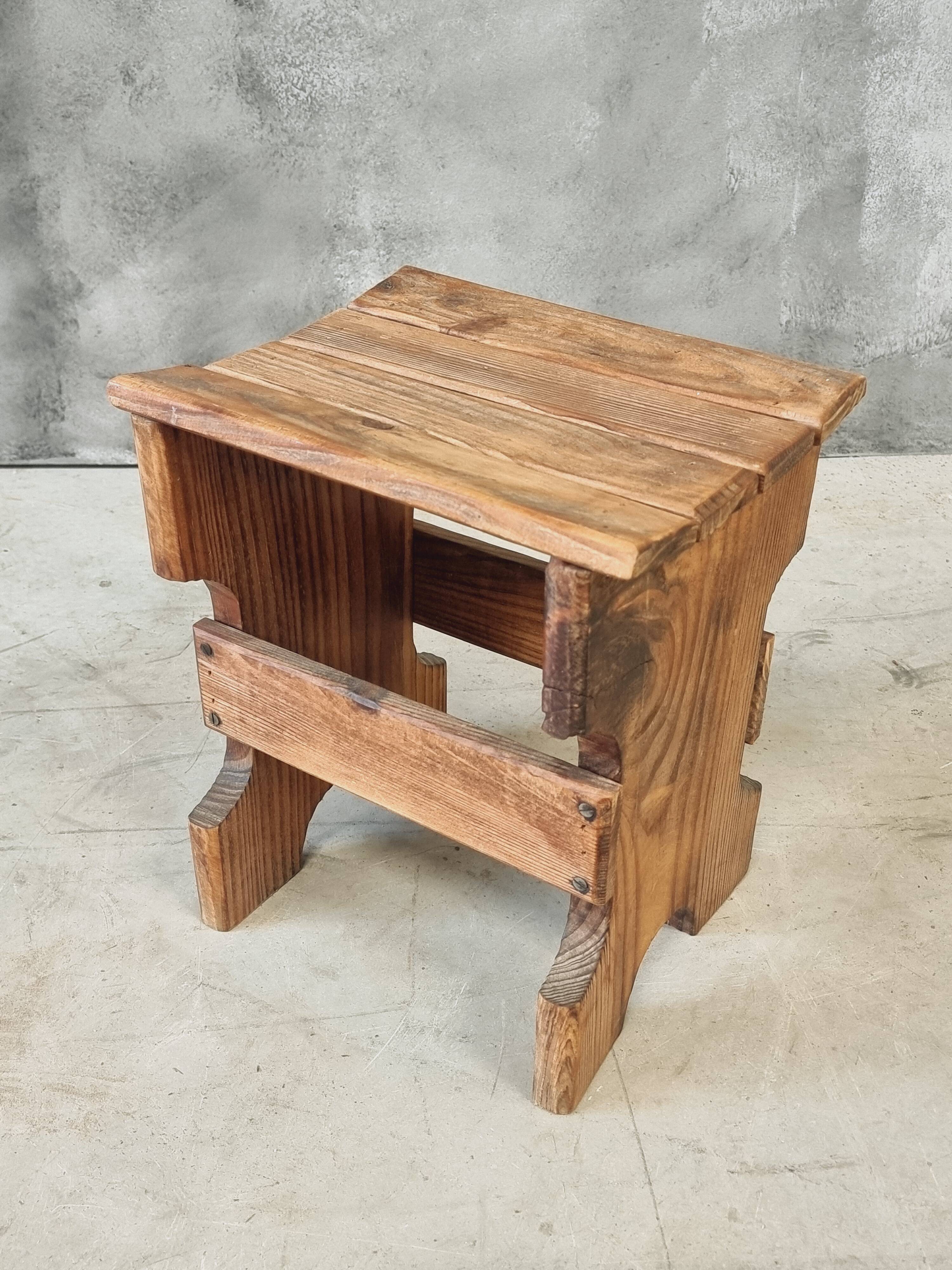 Vintage stool footstool plant table side table