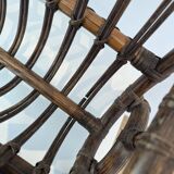 Vintage rattan magazine rack