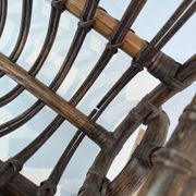 Vintage rattan magazine rack