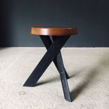 Modernist S31 Stool by Pierre Chapo, France, 1970s