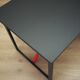 Acacia desk, Italian design, 1980s, production: Italy