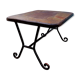 Table basse années 60 fer forgé
