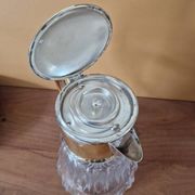 Jug for orangeade with crystal cooler, Hans Knabel, Esslingen.