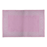 Sets de table grecs brodés rose