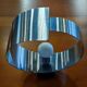 Vintage brushed aluminum wall lamp 1970s