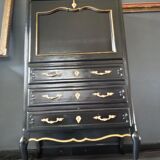 Black and gilded Louis XV style writing desk