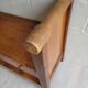 Antique wooden chest bench