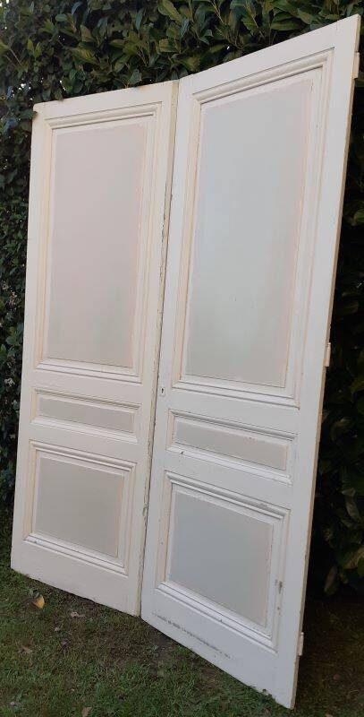 Pair of old cupboard doors h233x86cm each