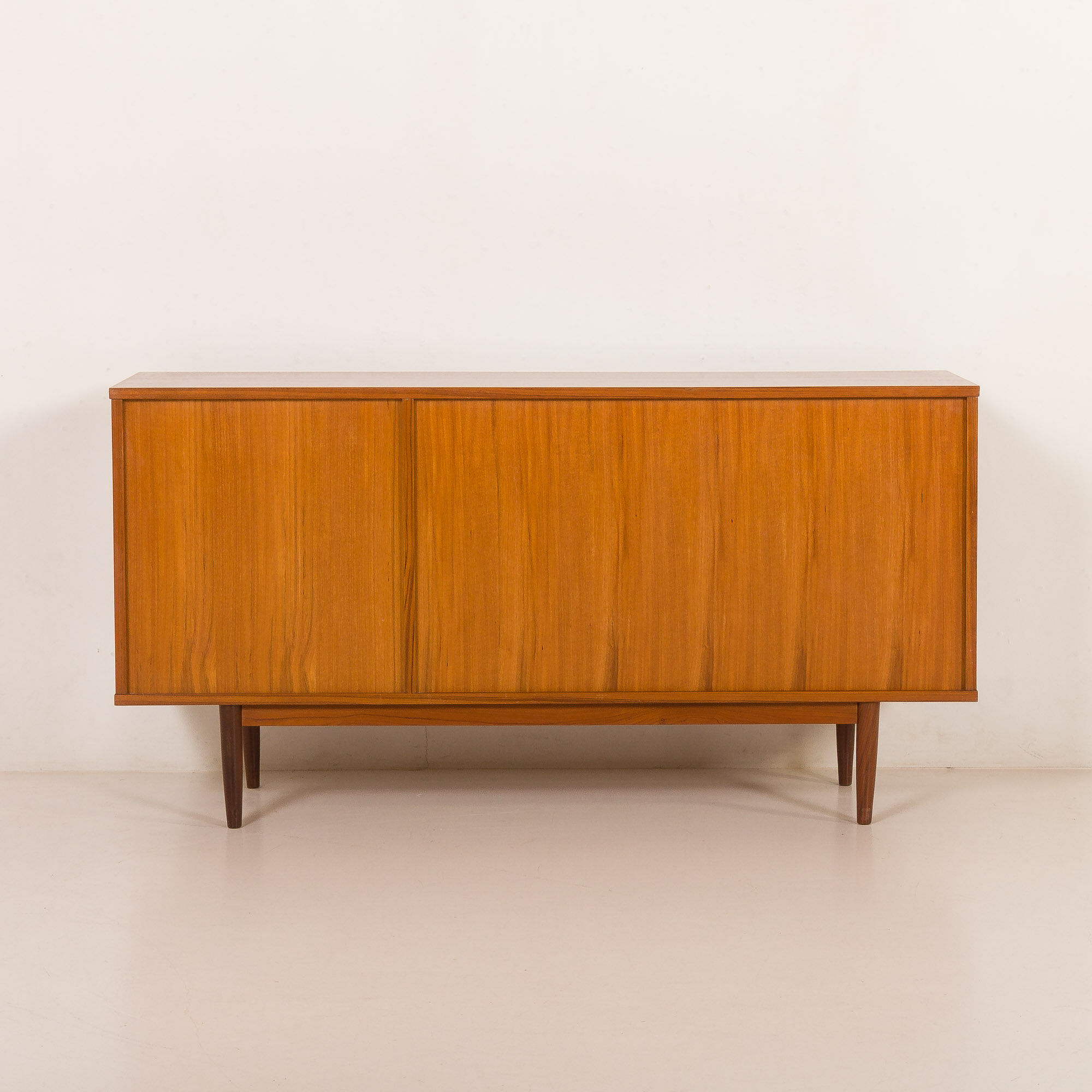 Vintage teak sideboard in the style of Charlotte Perriand, 1970s