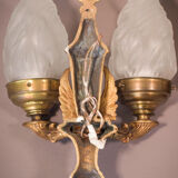 Paire d’appliques murales avec anges