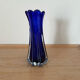 Art deco blue glass vase