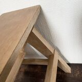 Weathered wooden step stool