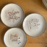 Creil Montereau - trio of plates