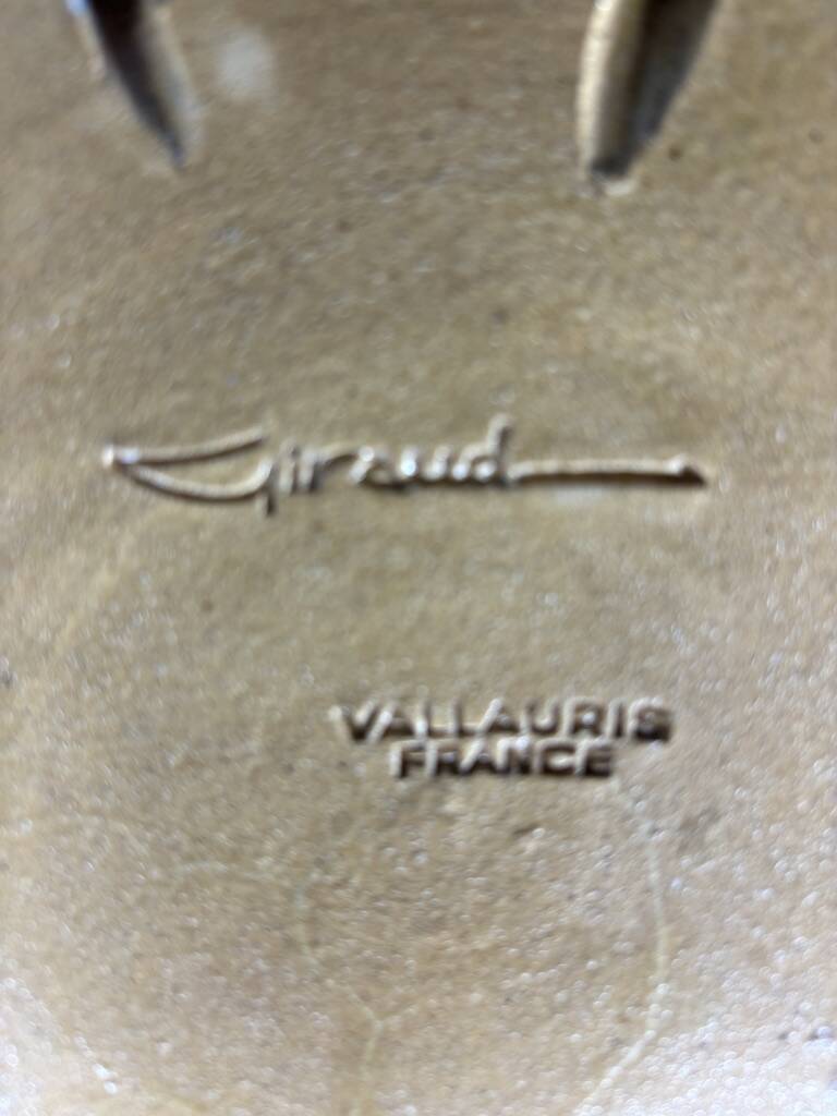 Louis Giraud vintage 1930 XXL Art Deco Vallauris dish