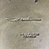 Plat vallauris Louis Giraud vintage 1930 XXL Art Déco