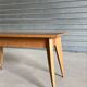 Table basse vintage années 50 pieds compas design scandinave