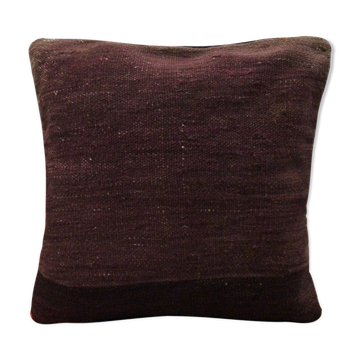 Vintage Brown Stripped Wool Cushion Cover- 41x43cm