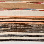 Brown & Cream Persian Kilim Rug, 260x341Cm