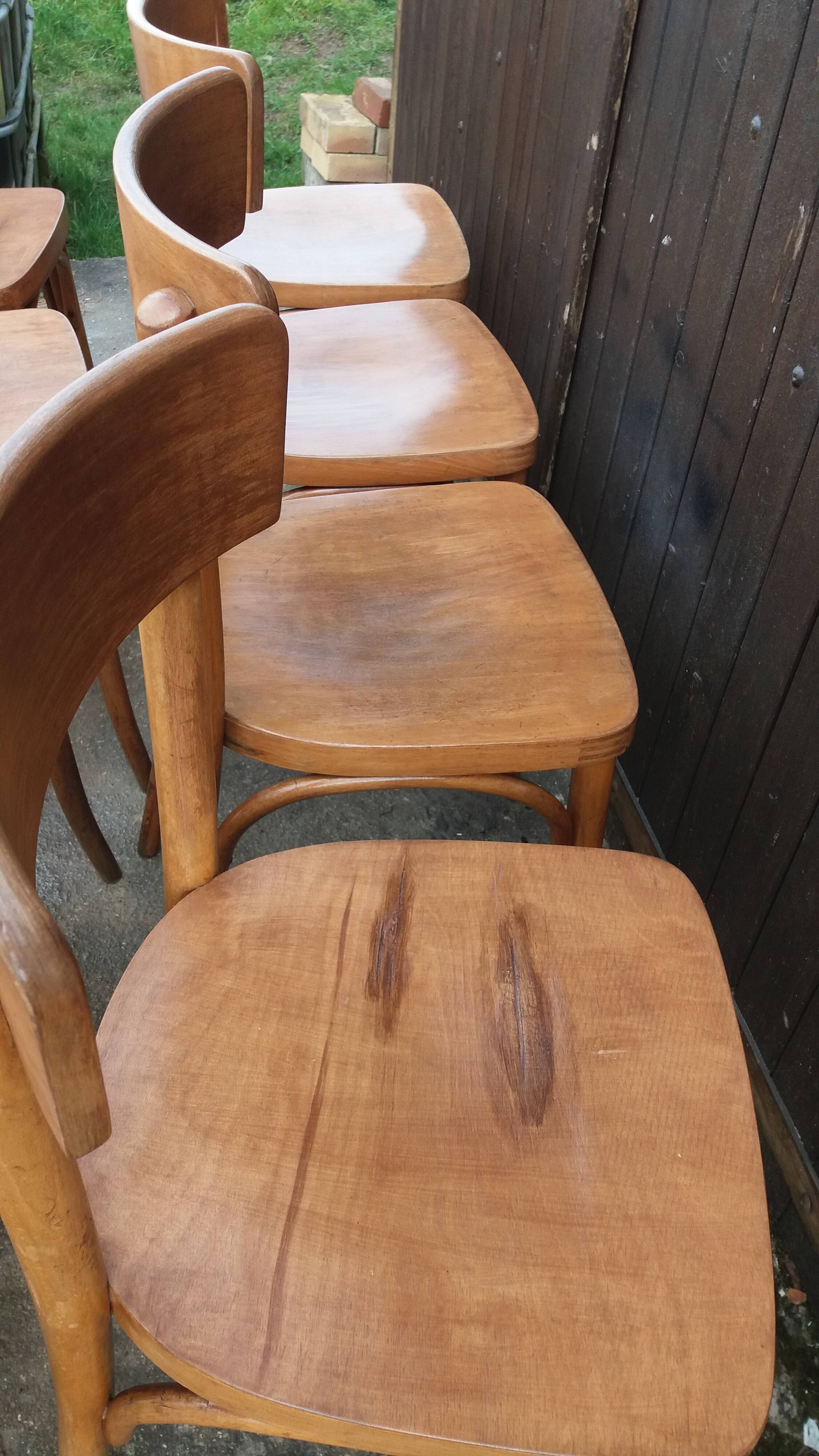 Set of 12 bistro chairs