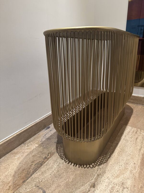 Console d’entrée doré brossé