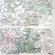Old map of Germany 43x43cm from 1950