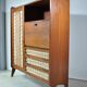 Rattan secretary cabinet 1960