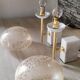 Pair of 1980s Italian style lamps in brass with marble base