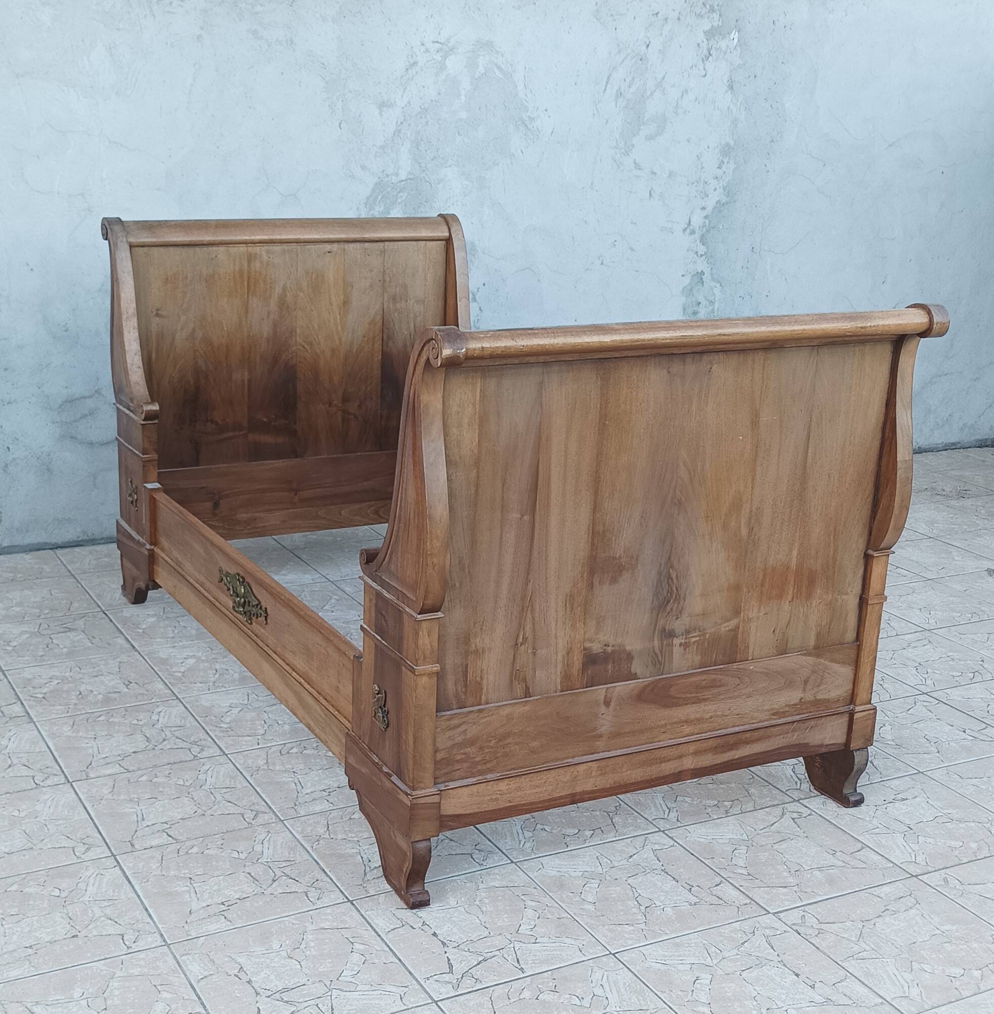 Empire style mahogany bed
