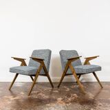 Customizable Pair Of Restored Mid Century "Bunny" Armchairs, 1970's