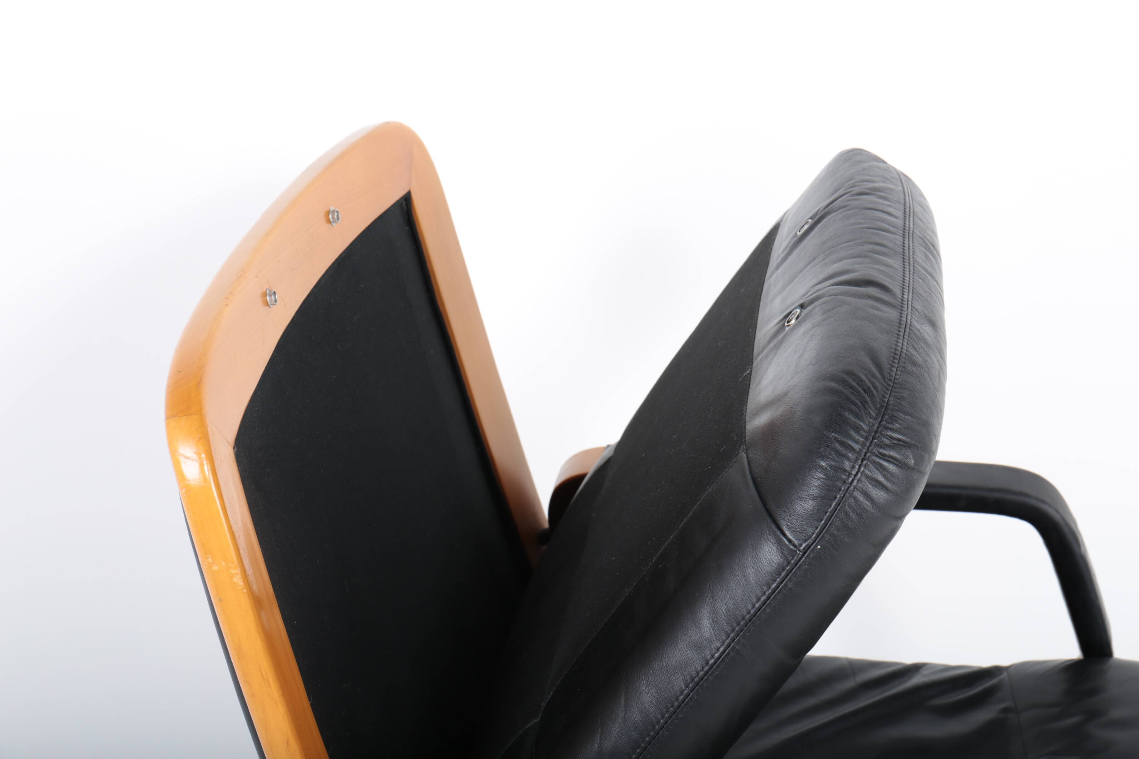 Leather office chair by Eugen Schmidt