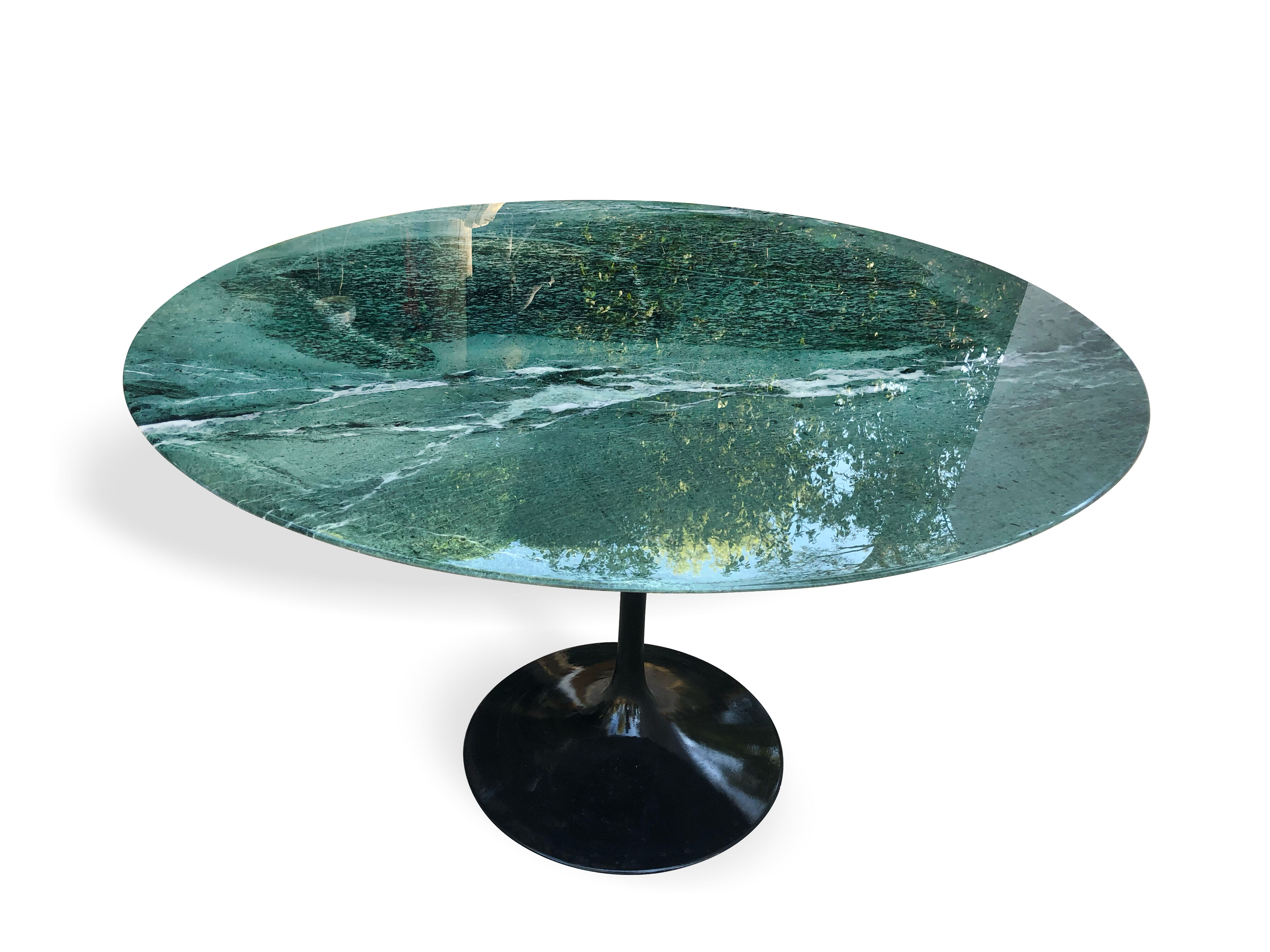 Table Eero Saarinen - Knoll int. marble alpi verde ø 120 cm