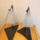 Art Deco bedside lamp