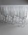 Lot of 12 vintage crystal champagne flutes, Italy 1970s.
