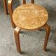 ARTEK Antique Stool 4 feet Vintage Wood.