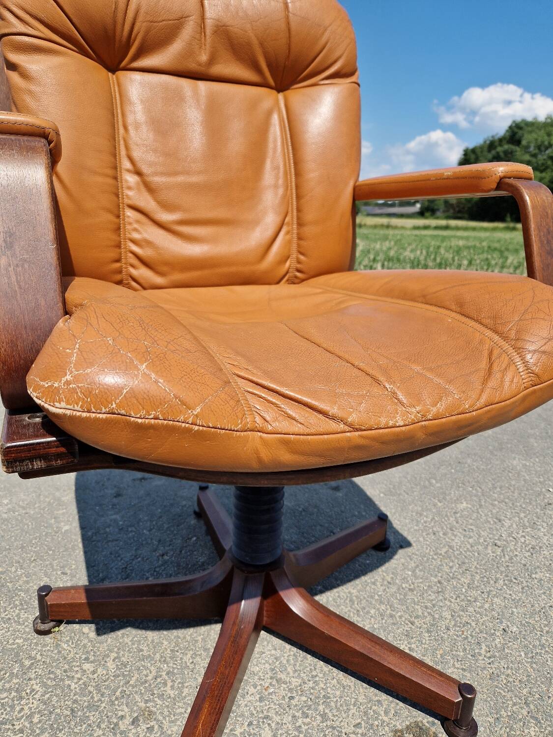 Set of 2 vintage Scandinavian armchairs co.fe.mo Italy 1970