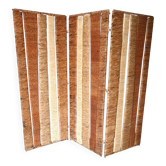 Paravent 3 volets en fibre naturelle