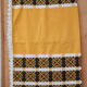 Nappe vintage jaune et noir 140×180cm