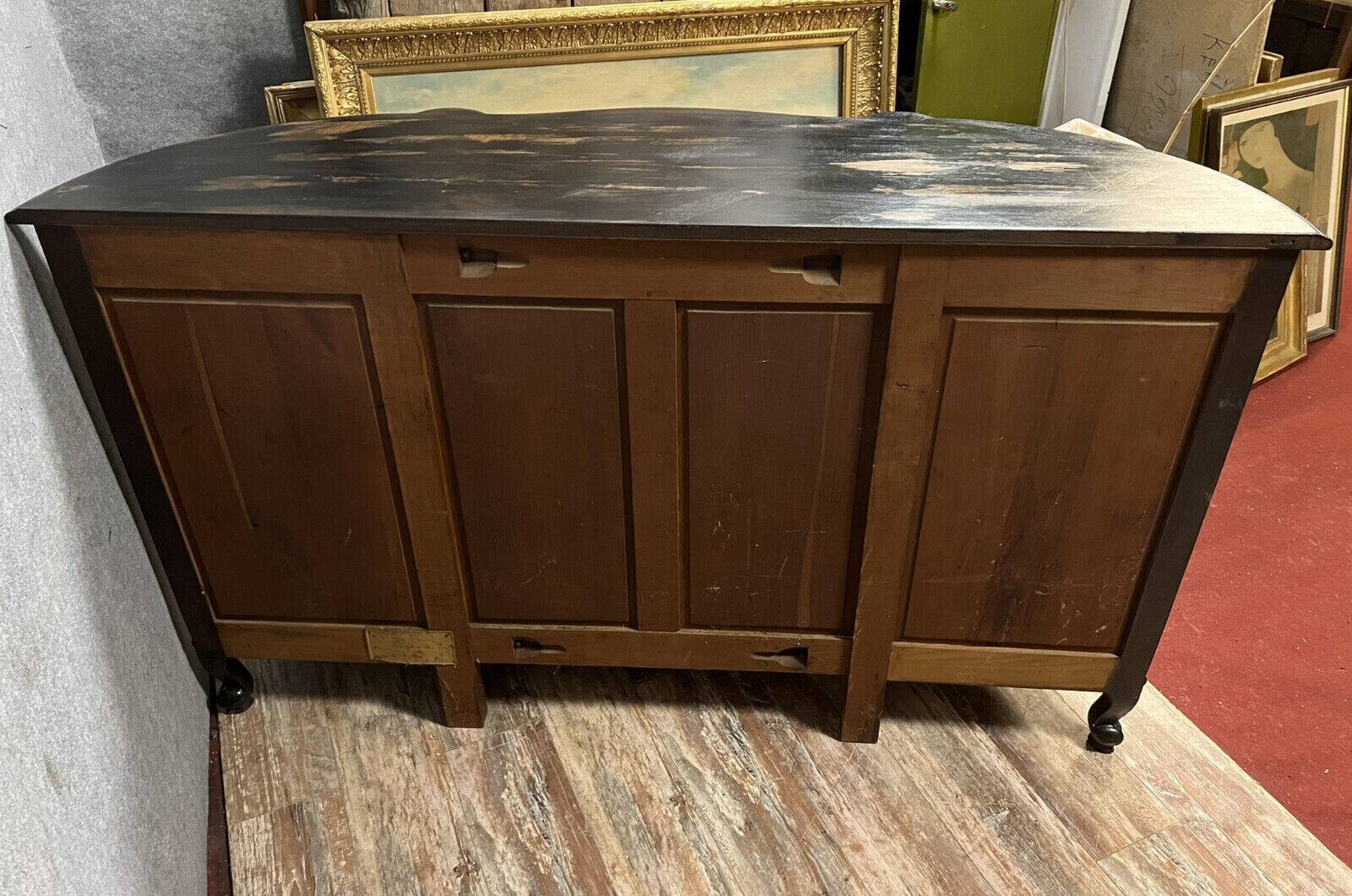 Louis XV style sideboard in lacquered wood and stained wood circa 1900