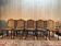 Set of 10 Louis XV style chairs in walnut and cane.