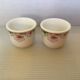 Paire de coquetiers fleurs exotica villeroy et boch
