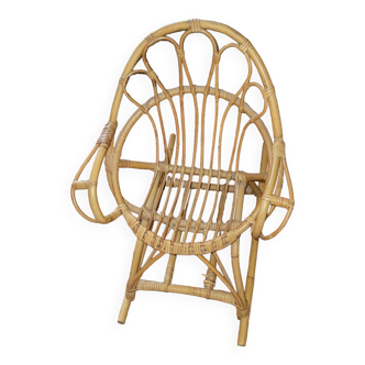 Rocking chair vintage Rotin