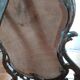 Old standing mirror, silvered bronze