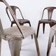 Stackable Industrial Bistro Chairs by Fibrocit of Belgium - Set of 4 - 1950s