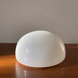 Ceiling lamp wall lamp 1/2 globe in opaline white glass