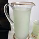 Green granita set consisting of a pitcher and 4 glasses in orangeade 50s