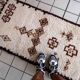 Vintage moroccan rug berber handmade 74cm x 136cm 1970s