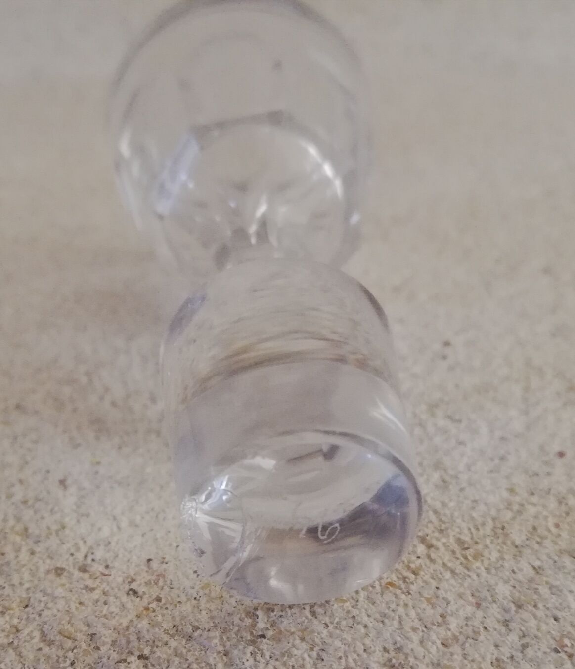 Molded glass decanter