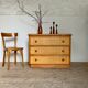 Commode vintage en rotin et bambou