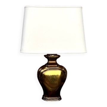 Lampe Deknudt en laiton doré verni, années 70