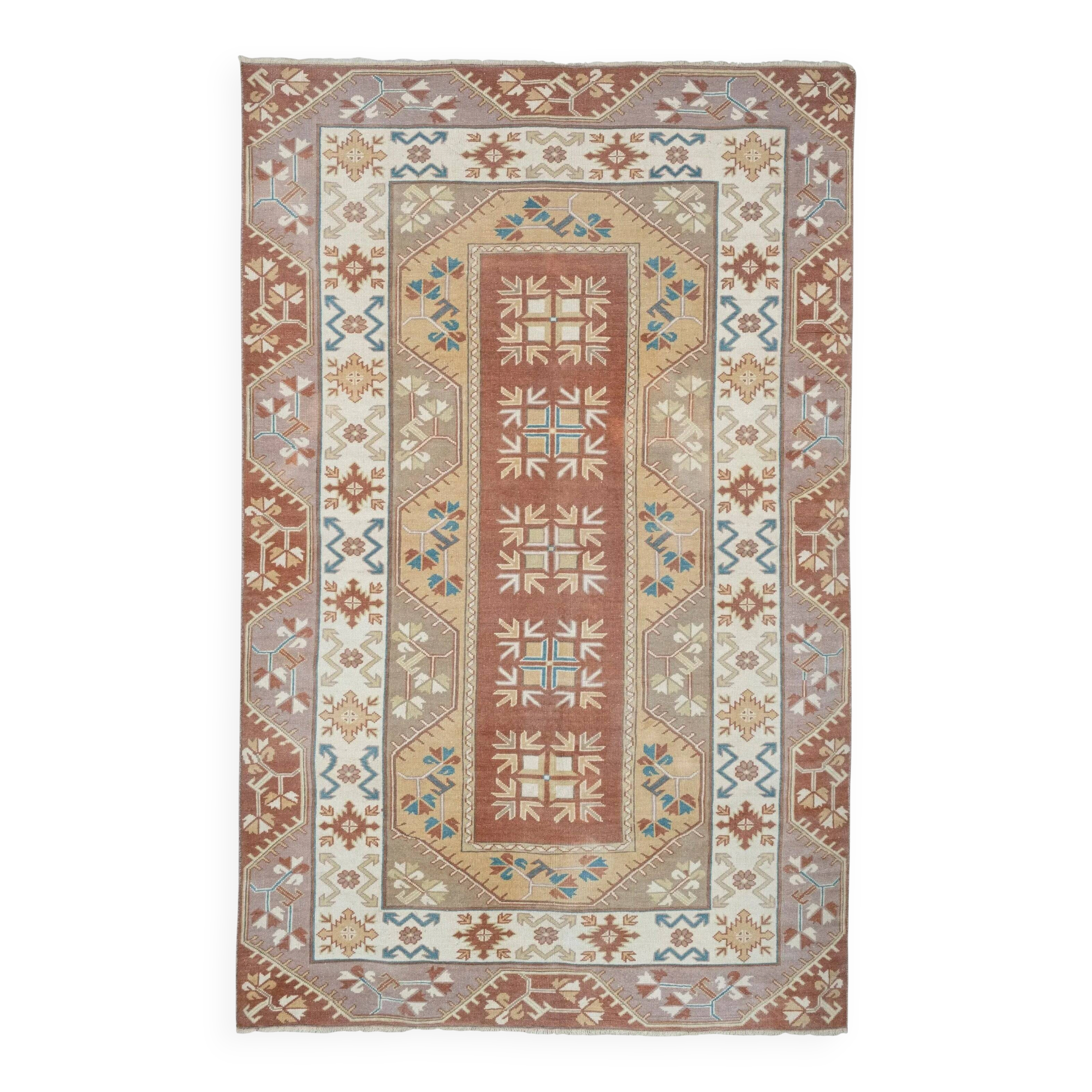 Vintage Turkish Oushak rug 155x237 cm